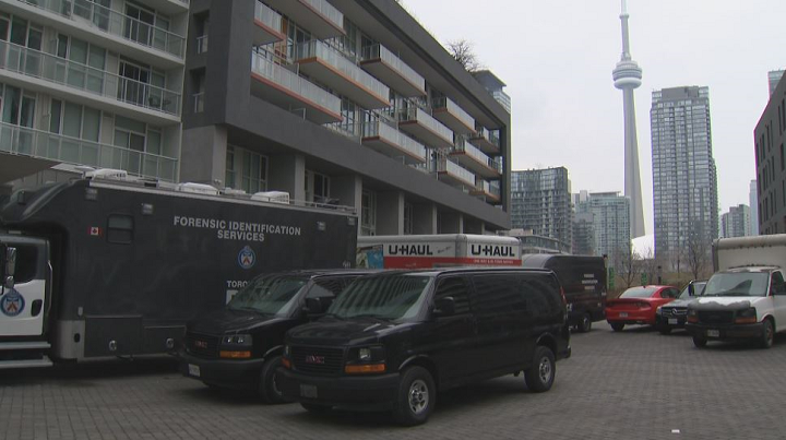 Investigators remained at the scene into the day Saturday.