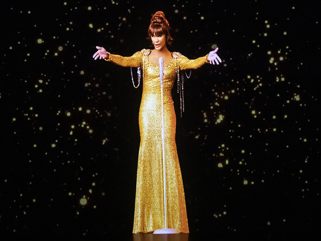 A dress rehearsal for the Whitney Houston hologram tour, which opens tonight at City Hall in Sheffield, England before embarking on a international tour.