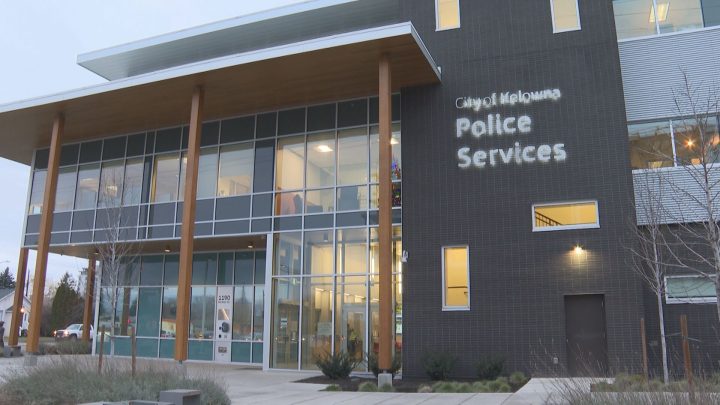 The Kelowna RCMP detachment. Former officer Brian Burkett is being sued by a Kelowna woman who says he sexually assaulted and sexually harassed her.