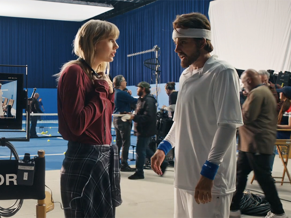 (L-R) Taylor Swift and Taylor Swift as a man in the official music video for ‘The Man’, which was released on Feb. 27, 2020.