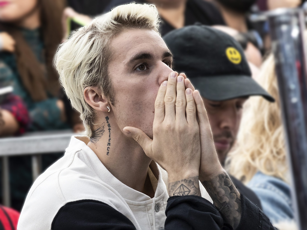 Canadian singer Justin Bieber attends the ceremony honouring Universal Music Group CEO Sir Lucian Grainge with the 2,685th star on the Hollywood Walk of Fame, in Hollywood, Calif., on Jan. 23, 2020.