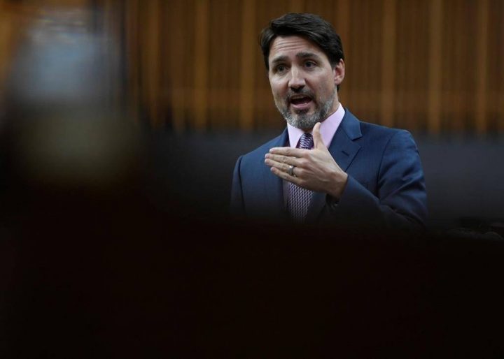 Prime Minister Justin Trudeau responds to a question during Question Period in the House of Commons Wednesday February 26, 2020 in Ottawa.