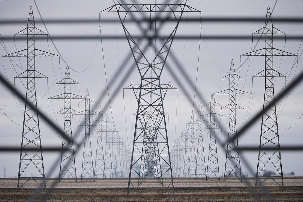 File photo. Hydro lines.