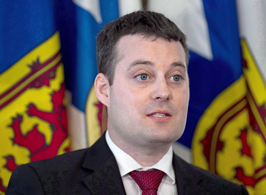 Randy Delorey attends a briefing at the legislature in Halifax on Tuesday, April 19, 2016.