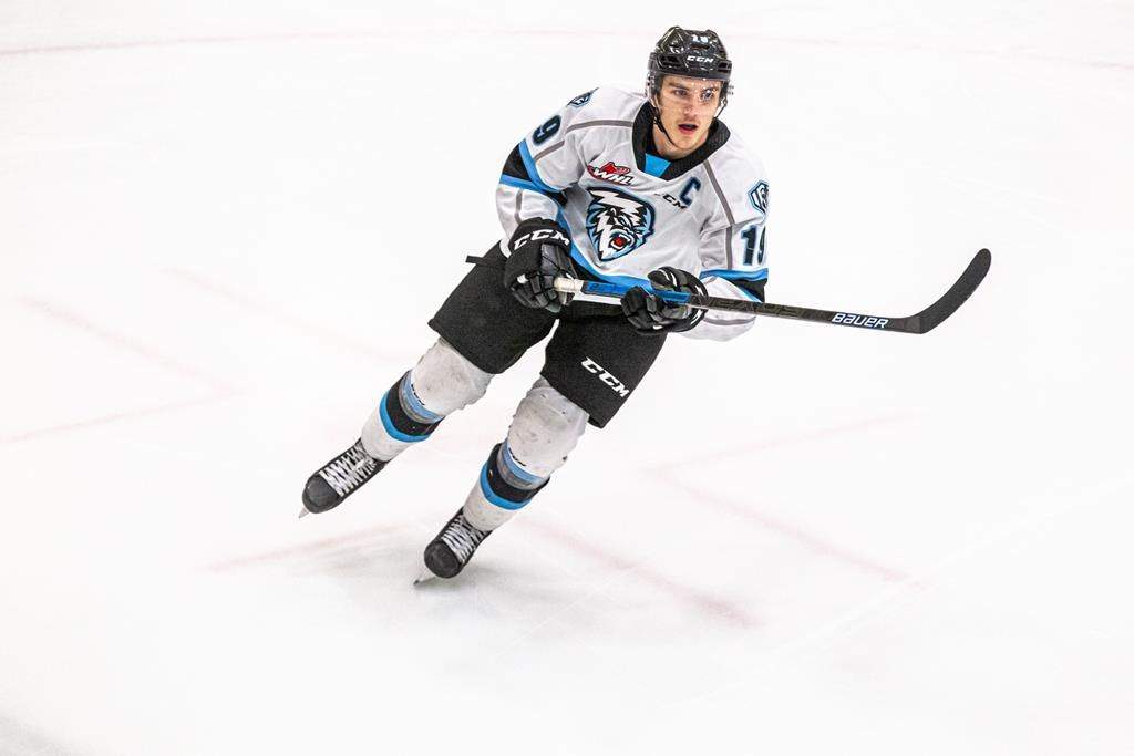 Winnipeg Ice forward Peyton Krebs is shown in an undated handout photo.