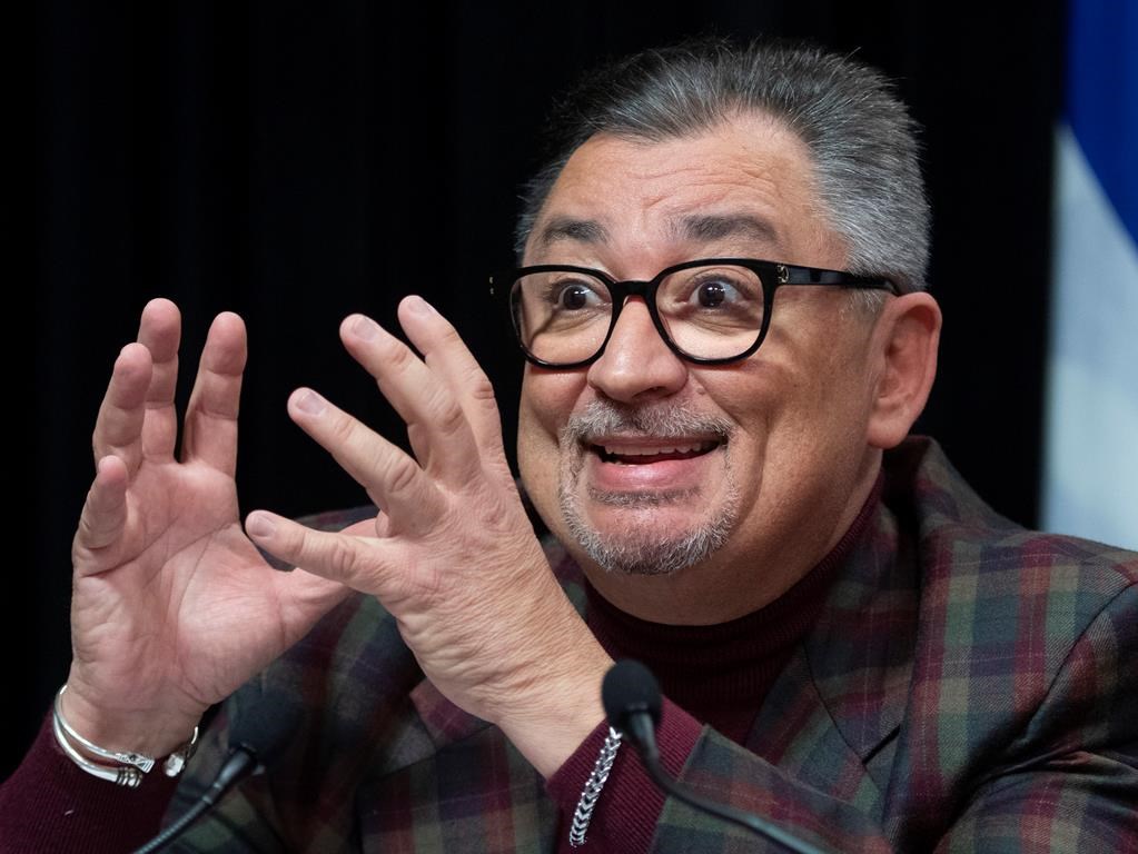 Horacio Arruda, Quebec director of National Public Health responds to reporters questions at a daily news conference on the COVID-19 pandemic, Saturday, March 21, 2020 at the legislature in Quebec City. THE CANADIAN PRESS/Jacques Boissinot