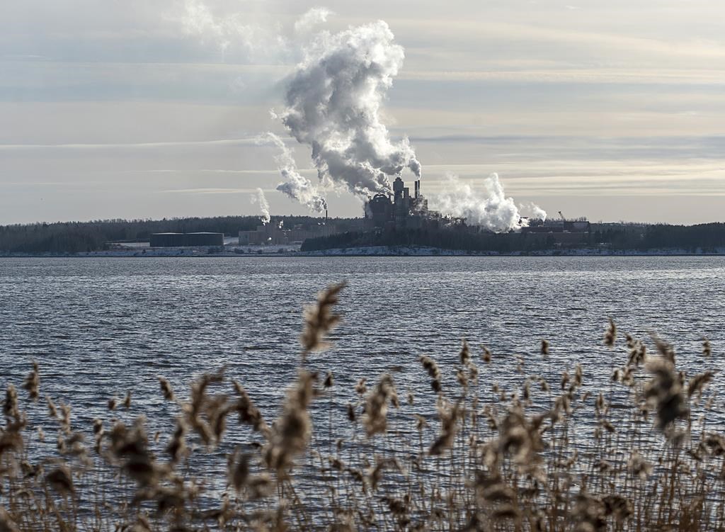 The Northern Pulp mill in Abercrombie Point, N.S., is viewed from Pictou, N.S., December 13, 2019. The Supreme Court of Canada has dismissed a leave to appeal by the province of Nova Scotia over whether it must consult with a Mi'kmaw community on how public money is provided to the Northern Pulp mill's effluent treatment plant.THE CANADIAN PRESS/Andrew Vaughan.