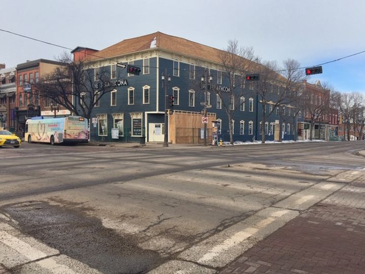 The Strathcona Hotel in Edmonton, pictured on Tuesday, March 10, 2020.