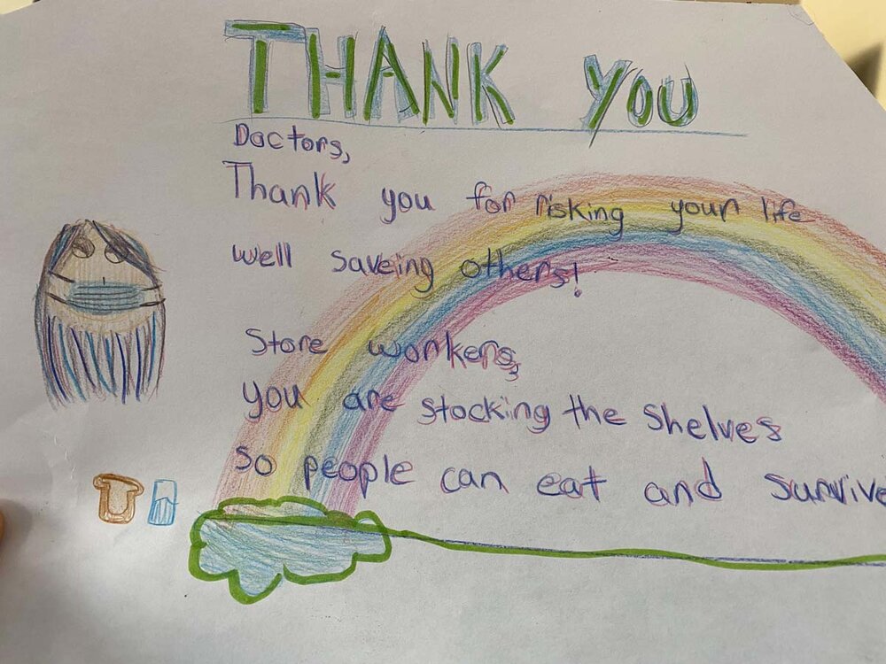 8-year-old Ayla submitted this artwork to the Code 15 project