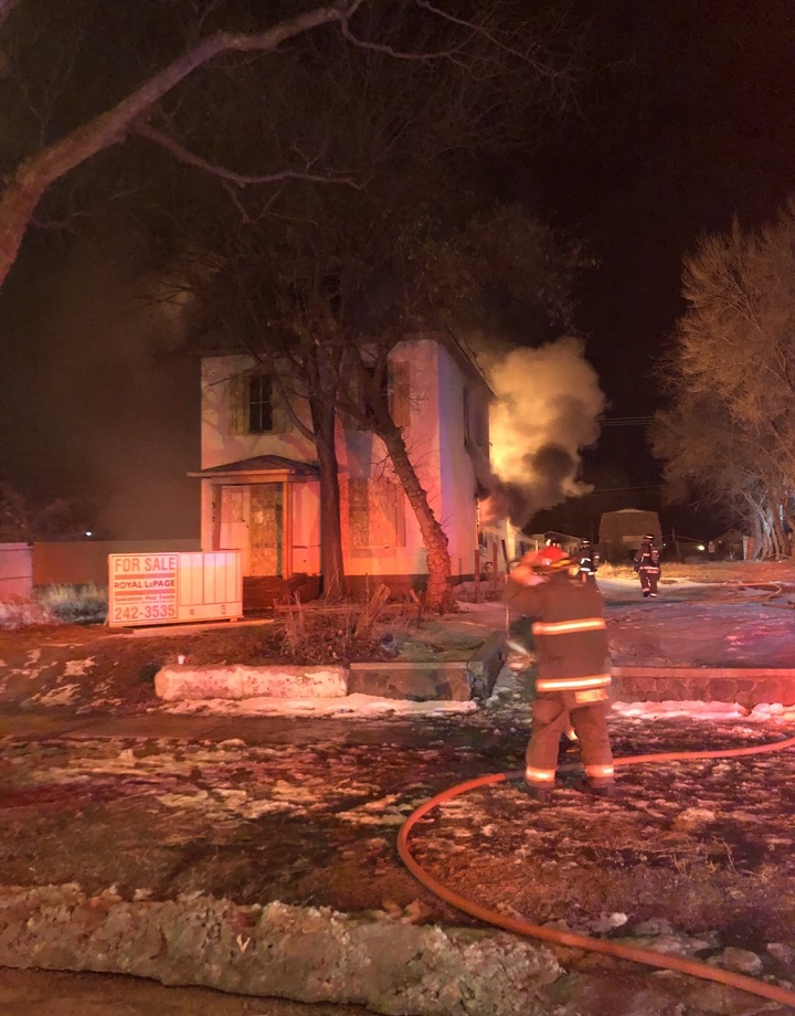 Saskatoon firefighters responded to the 300 block of Avenue P just after 11 p.m. on April 10 to find an abandoned home engulfed in flames.