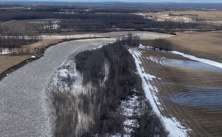 Officials in Big Lakes County said the area was continuing to experience heavy spring runoff conditions on Thursday.