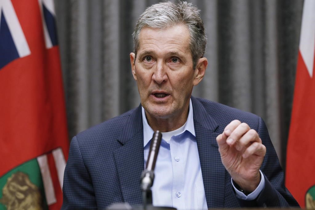 Manitoba Premier Brian Pallister big public events, including professional sports, won't be a priority as the province starts to reopen.