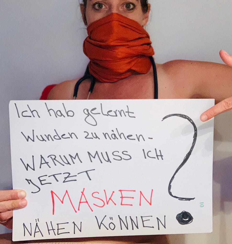 A doctor in Germany calls for more PPE to fight the coronavirus pandemic.
