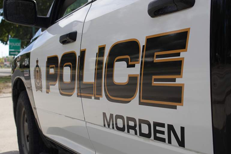 A Morden police vehicle.