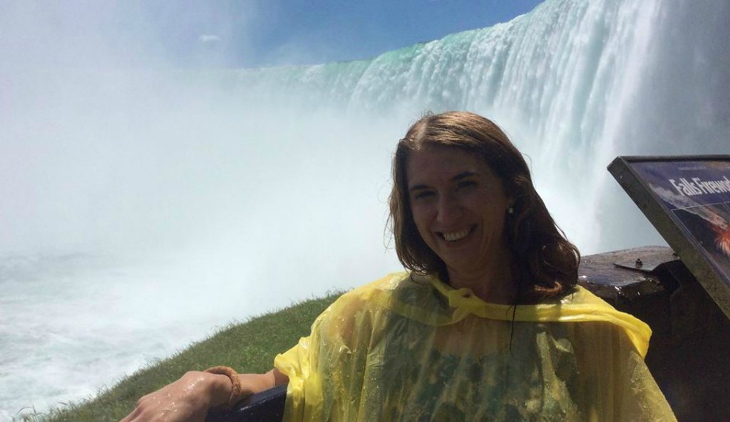 Nigyar Mamedova pictured at Niagara Falls. She is currently living in NYC. Photo provided by Nigyar Mamedova.