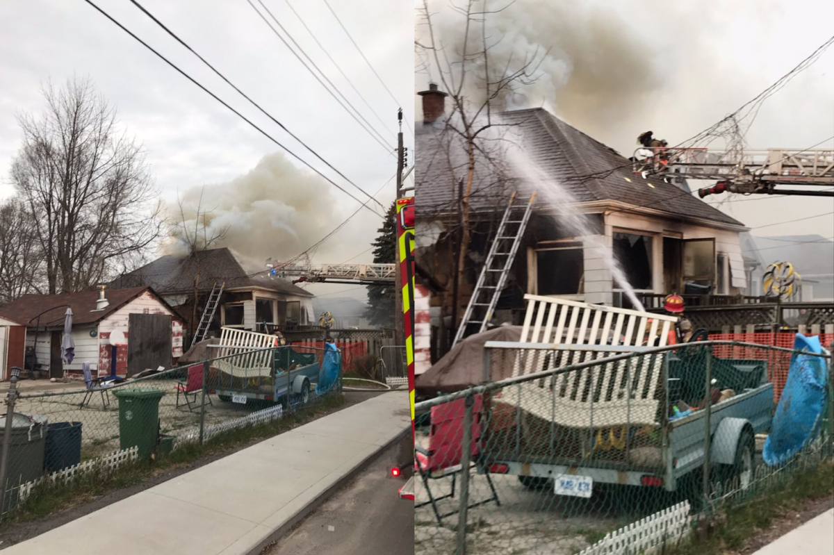One person is dead after a fire gutted a home in east Hamilton on Easter Sunday.