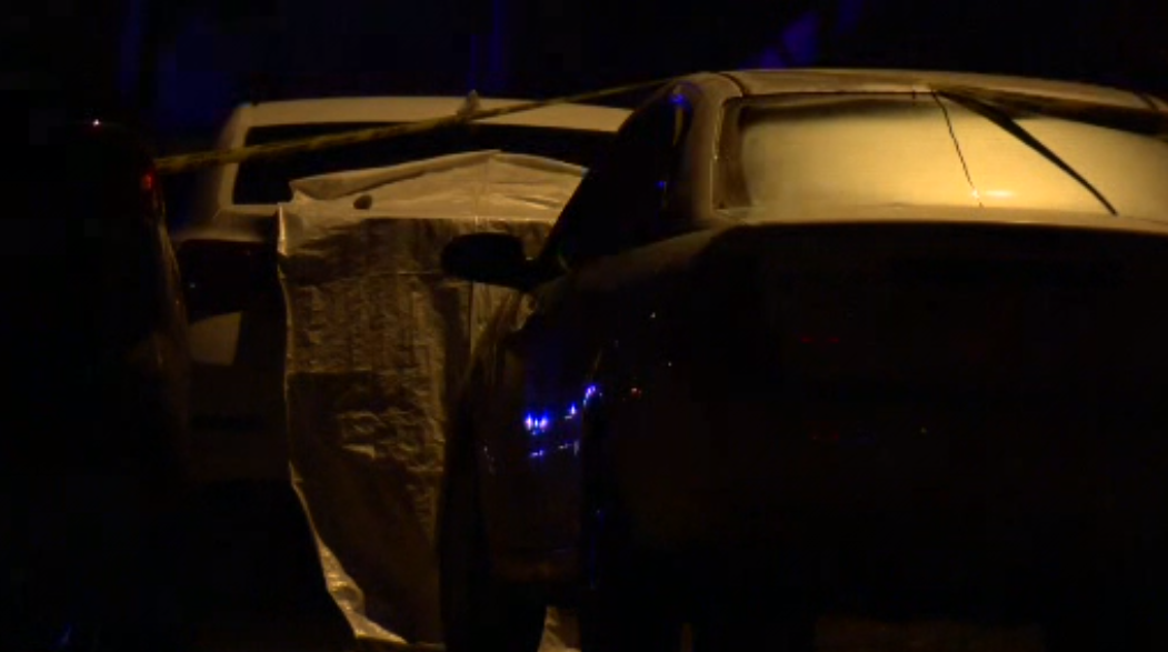 The scene of an overnight shooting in Surrey. 