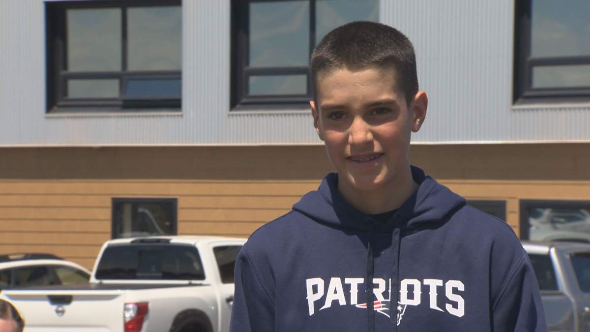 13-year-old Yannick Donelle started working at Westmorland Fisheries processing plant in Cap-Pelé when job vacancies were left by barred temporary foreign workers.