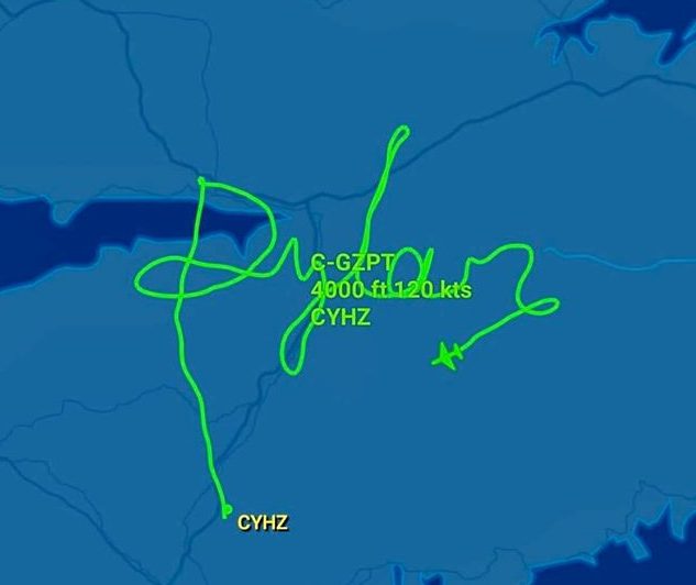 This flight was meant to help raise awareness for Dylan Ehler, a three-year-old from Truro, N.S., who went missing.