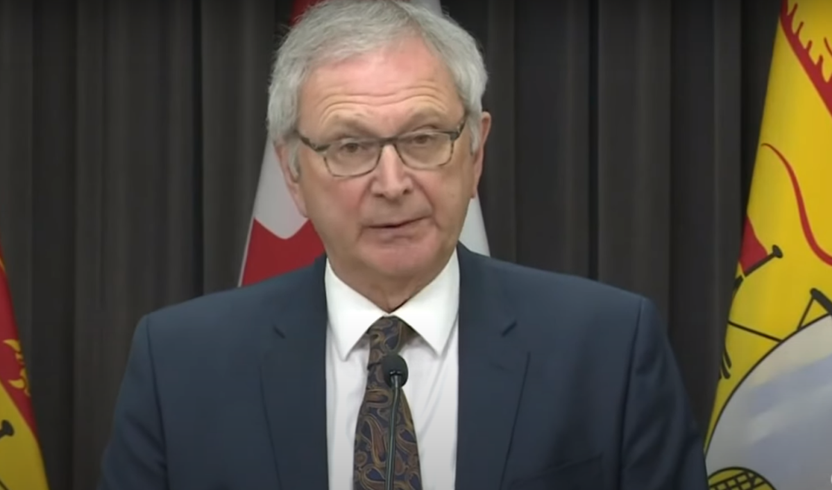 Premier Blaine Higgs speaks at the New Brunswick COVID-19 update on May 7, 2020. 