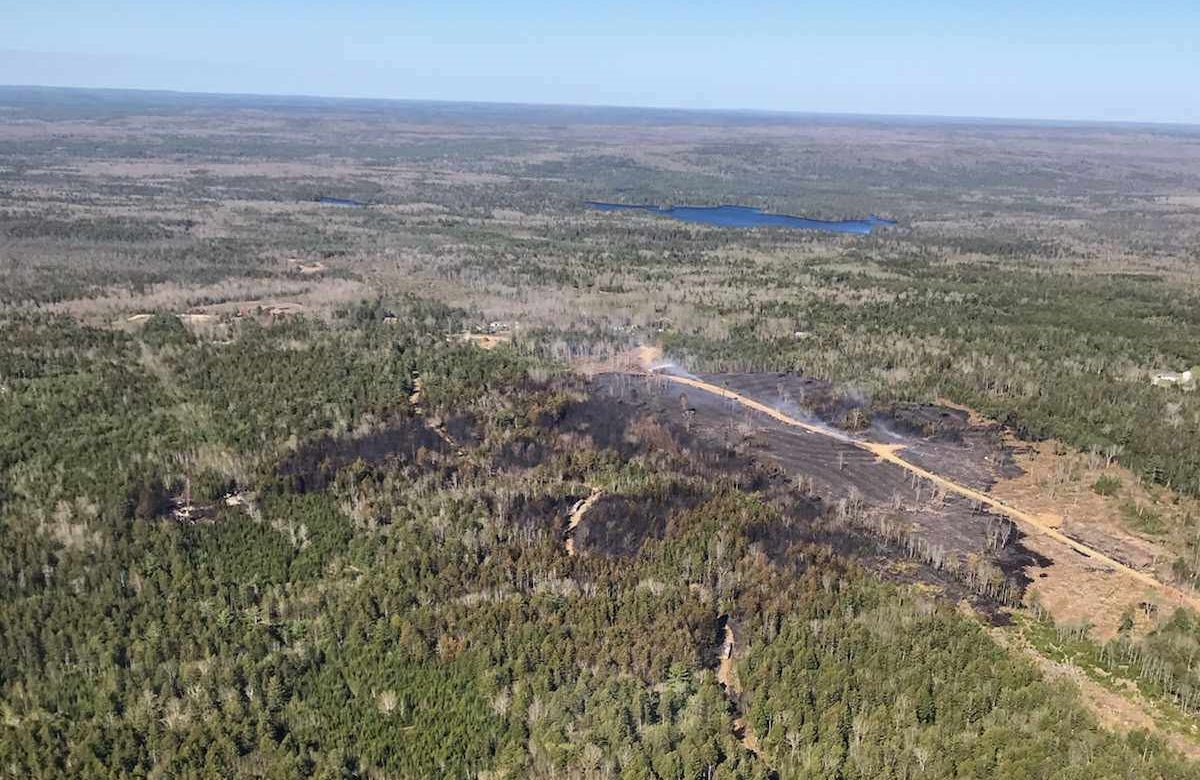 A fire near Chester Grant, N.S., has spread across an area of 27 hectares. 