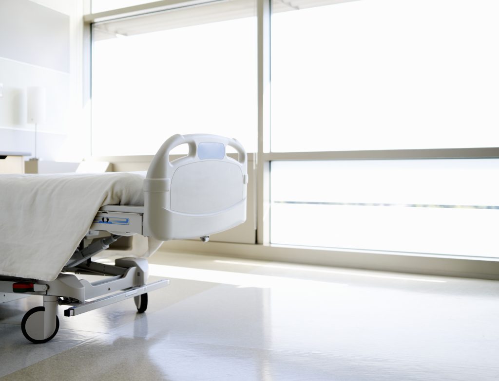 A file photo of a hospital bed.