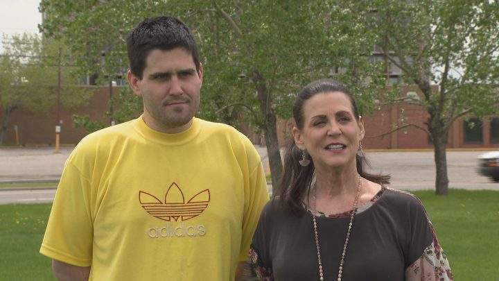 Keigan Tierney and his mother, Susan Aylward-Tierney.