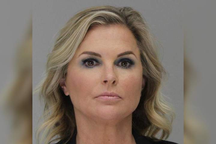 Shelley Luther is shown in this mugshot photo from the Dallas County jail.