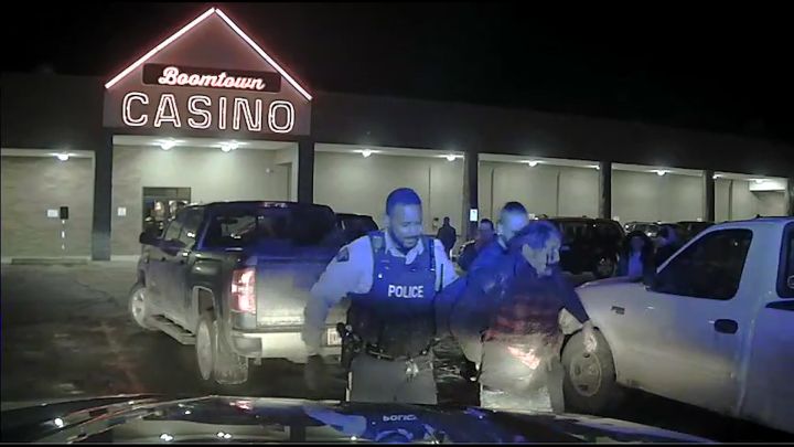 A nearly 12-minute RCMP dashcam video was seen by Global News on Thursday showing the violent arrest of Chief Allan Adam and the moments leading up to it.