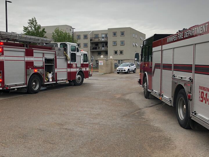 Winnipeg Fire Paramedic Service crews reponded to this apartment at the 1000 block of Autumwood Drive just after 5 p.m. Saturday.