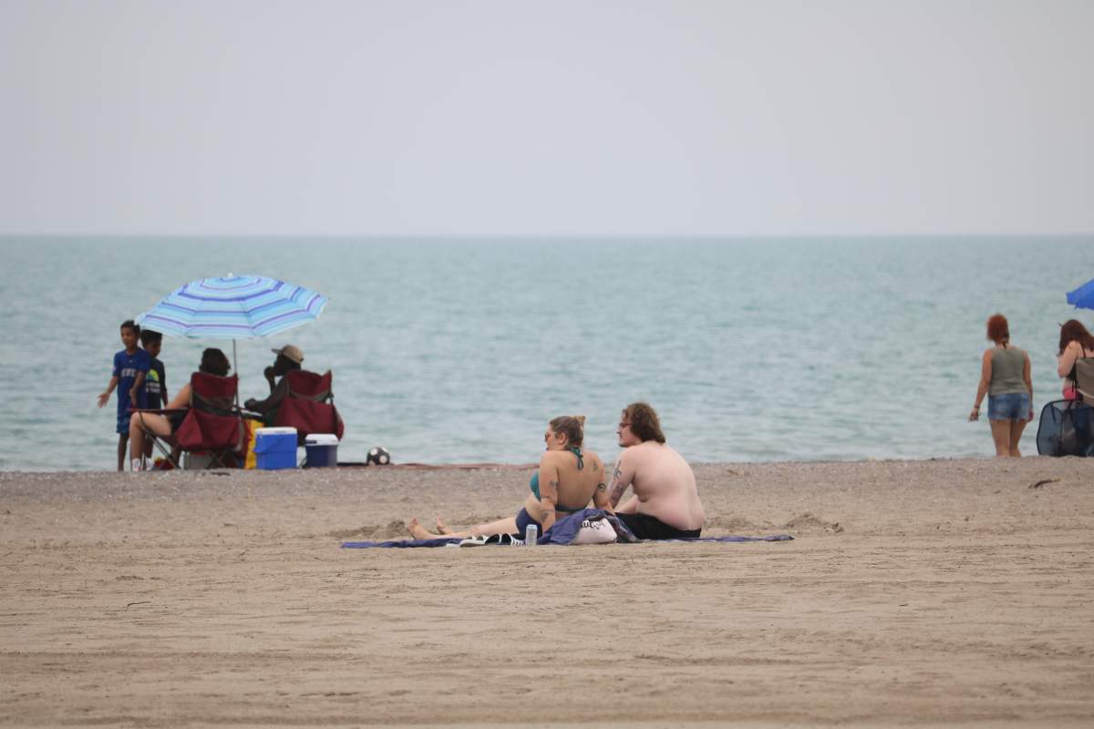 Port Stanley beach on the first day opening after Ontario Premier Doug Ford announced two weeks ago all beaches were able as part of Phase 2 of the province’s reopening plan. June 22, 2020.