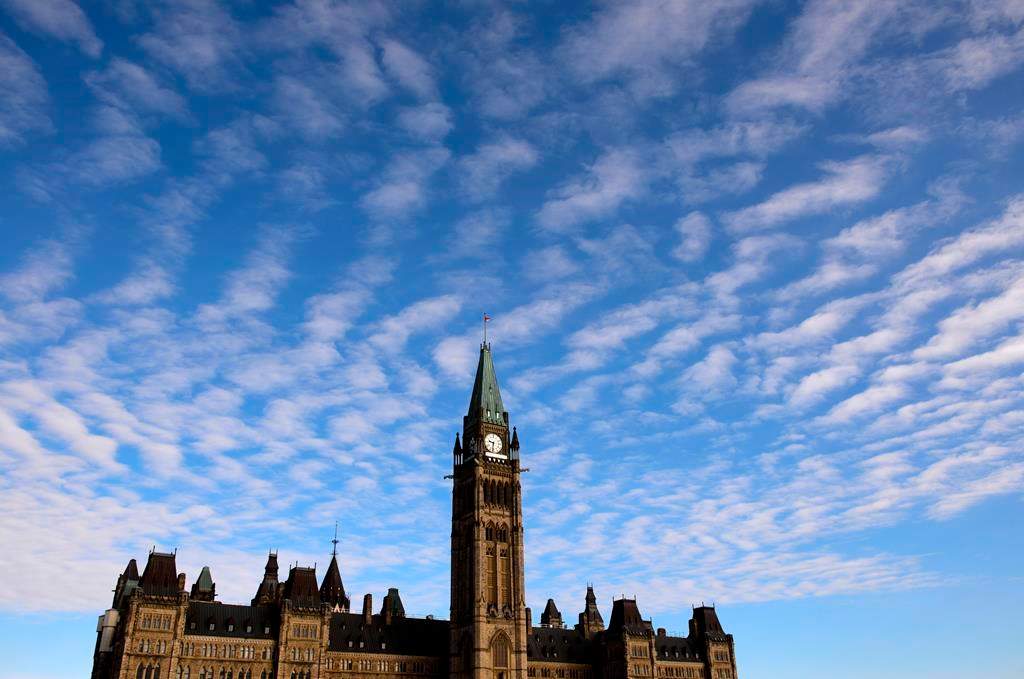 Parliament Hill is shown in Ottawa on March 11, 2020. 