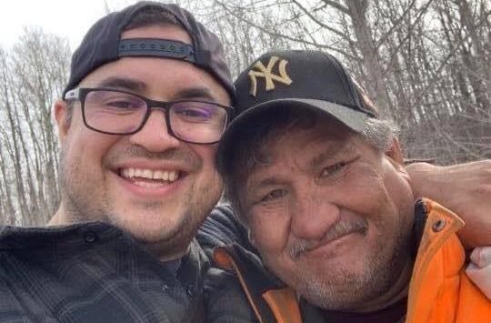 Jake (Jacob) Sansom (left) and his uncle Morris (Maurice) Cardinal are shown in a handout photo from the Facebook page “Justice for Jake and Morris.”