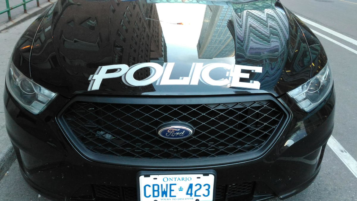 Police say at 8:30 p.m., an officer stopped a power-assisted bicycle in the area of Monaghan and Sherbrooke streets after it drove through a red light.