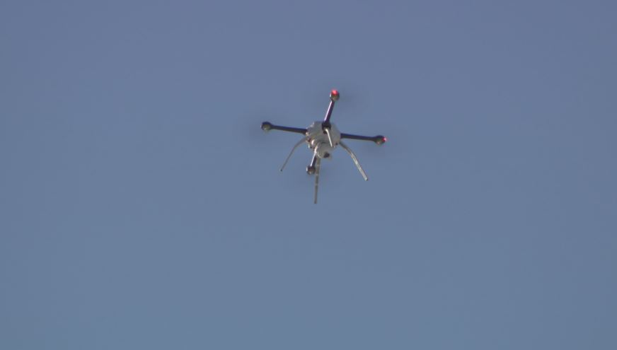 This is a SkyRanger R60 drone that is used by the RCMP. This photo was taken in the same area on Feb. 8, 2020.