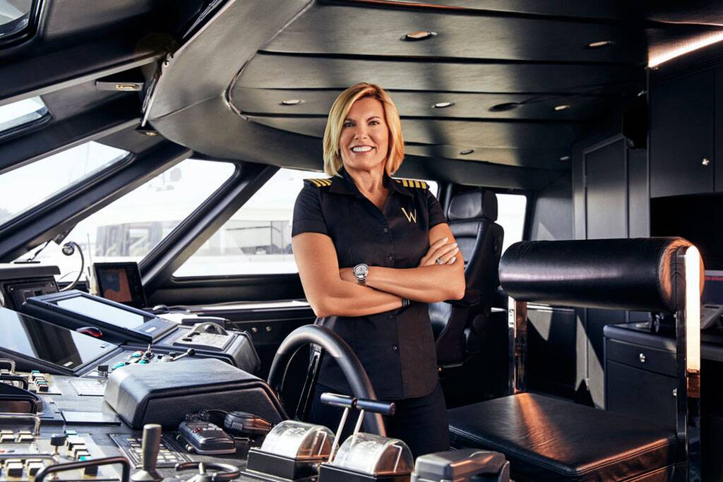 Captain Sandy from Slice's 'Below Deck Mediterranean'.