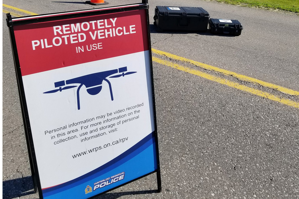 Waterloo Regional Police used a remotely piloted vehicle to track down a man in distress on Friday morning.