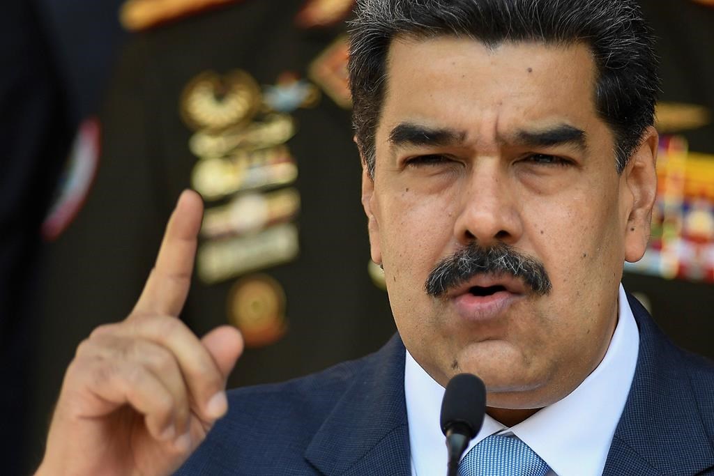 FILE – In this March 12, 2020 file photo, Venezuelan President Nicolas Maduro gives a press conference at Miraflores presidential palace in Caracas, Venezuela. The Trump administration increased pressure on Venezuelan Maduro, Thursday, June 18, targeting a lifeline he’s used for selling crude oil run by a close associate of the socialist leader who was recently jailed in Cape Verde.