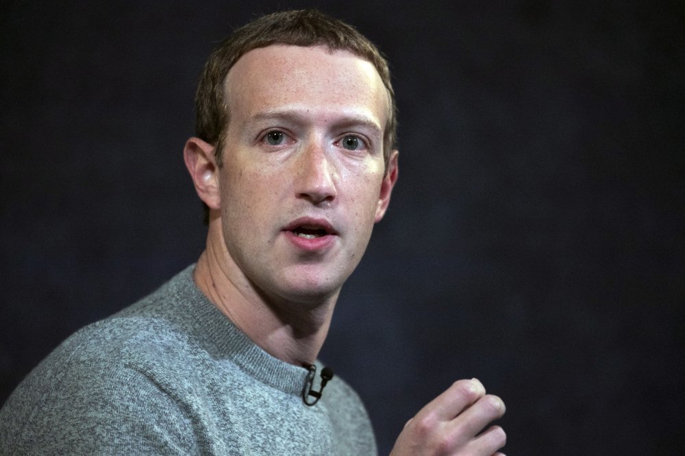 FILE - In this Oct. 25, 2019, file photo, Facebook CEO Mark Zuckerberg speaks at the Paley Center in New York.