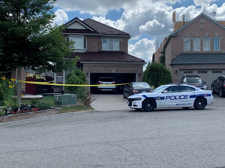 Police on scene in Brampton.