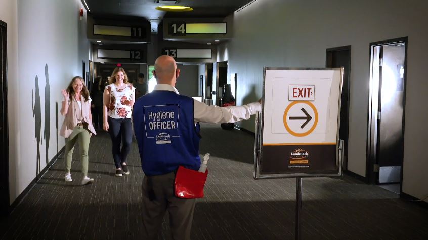 One many new changes at Landmark Cinemas involves the addition of ‘Hygiene Officers’.