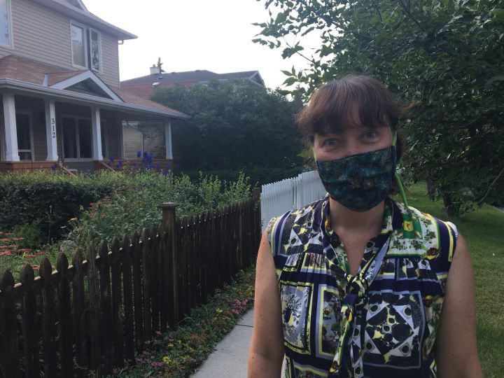 Masks4Canada co-founder Dr Christine Gibson is recommending the use of masks in crowded outdoor spaces.