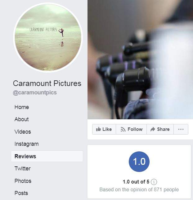 Before the page was taken down, it had an average review of 1.0 out of 5.