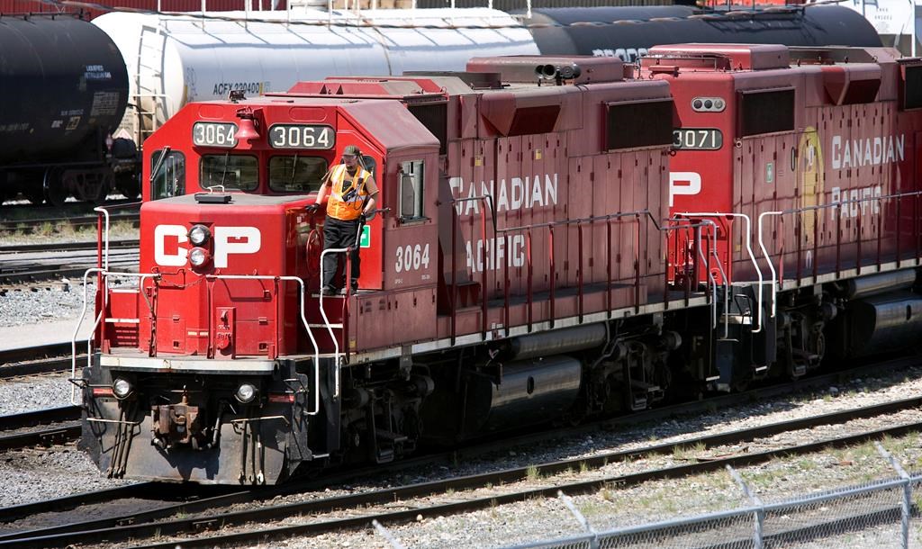 Canadian Pacific Railway locomotives are shuffled around a marshalling yard in Calgary, Wednesday, May 16, 2012. 