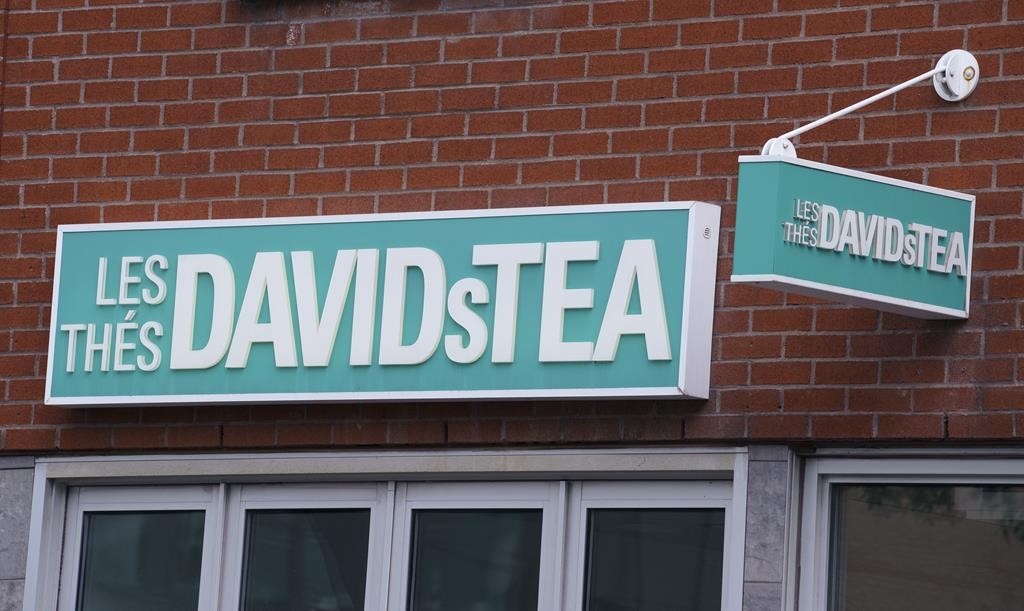 A DavidsTea store is seen in Montreal on Wednesday, July 8, 2020.