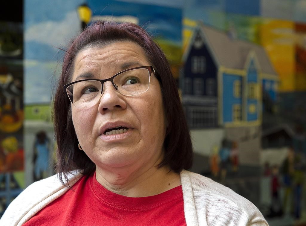 Chief Andrea Paul, of the Pictou Landing First Nation, attends a meeting of stakeholders as they respond to Northern Pulp’s Focus Report Tuesday, Nov. 19, 2019. The RCMP are investigating a racist letter sent last week to the leader of a First Nation who successfully battled for the end of over five decades of pulp effluent being poured into a lagoon near her Nova Scotia community.
