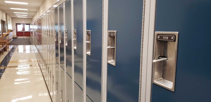 A photo taken inside Sister Annata Brockman Catholic School in Edmonton on Sept. 2, 2020.