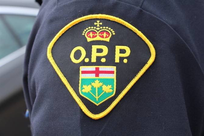 A closeup of a patch on an OPP uniform.