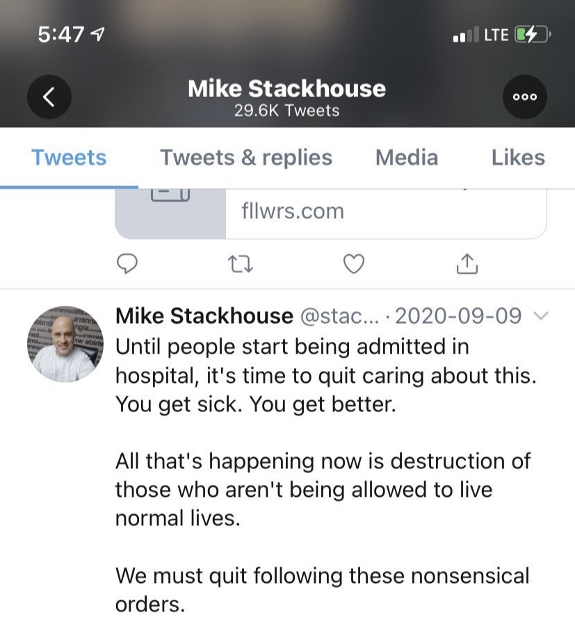 Mike Stackhouse / Twitter