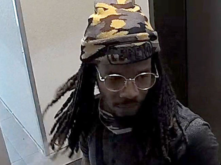 Police have released surveillance images of the man in hopes of advancing an assault investigation.